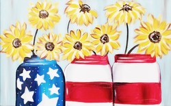 Red, White and Blue Paint Day